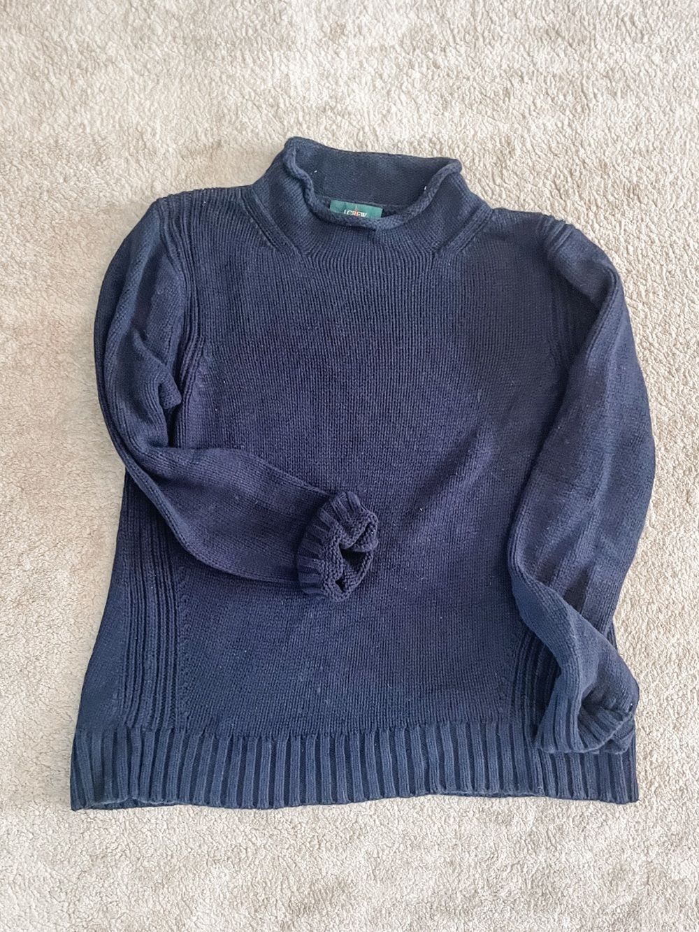 J.Crew Navy Roll Neck Women's Sweater